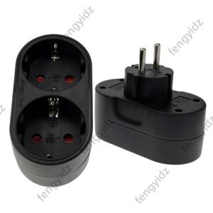 어댑터 변환기 콘센트 소켓 EU 전원 여행 16A 250V AC 맥세이프호환 도어 1 ~ 2 웨이 유럽 프랑스어 전기