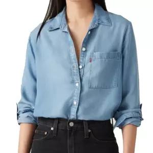 매장정품 LEVI'S 리바이스 여성 유틸리티 셔츠 블루 A8745-0003 A8745-0003-UP 1872112