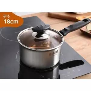 편수냄비 키친아트 아인스 스텐인레스 18cm