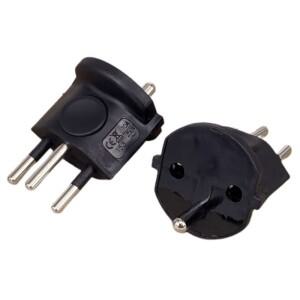 유럽 프랑스 스위스 전기 플러그 여행용 어댑터  3 핀 10A  250V 전원 EU-스위스 1PC