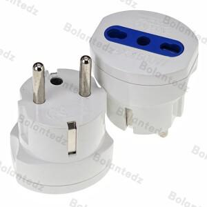 1피스 Schuko 독일 프랑스 플러그 어댑터 이탈리아 표준 전원 소켓 10A/16A 여행 변환기 AC 250V