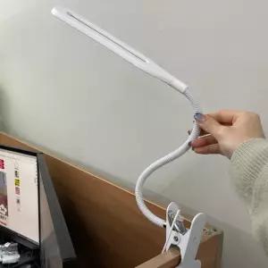 USB 집게 독서등 스탠드 화이트 집게조명