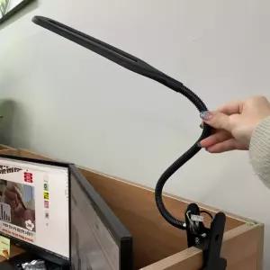 USB 형조명 집게 독서등 스탠드 블랙