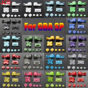 GameBoy Advance SP GBA 용 JCD 1set A B 플라스틱 풀 버튼 세트 시작 전원 켜기/끄기 L R 키트 D 패드 선