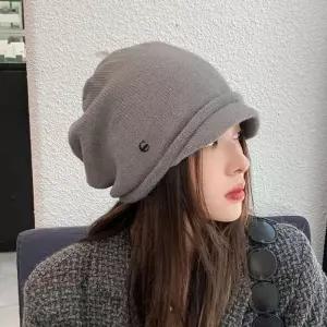 여성 사계절모자 니트 비니 아무 챙이짧은 남자 양면