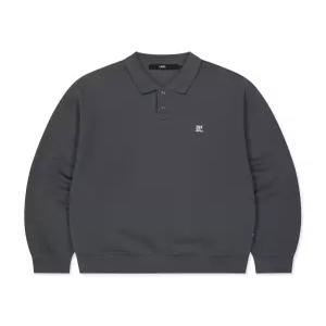엘엠씨 GOTHIC COLLAR SWEATSHIRT charcoal 0LM46SSW702CRC