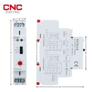 CNC YCT8-LS 다기능 타이머 릴레이 50/60Hz 16A AC 230V Din 레일 시간 지연 상태는 LED로 표시됩니다.