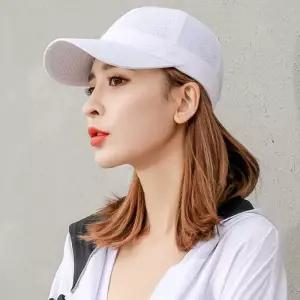 여자 대학생 모자 꾸안꾸 스타일링 여름 메 메쉬볼캡