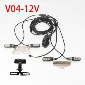 EBKE 전기 자전거 Ebike 회전 신호 V04 12V OR 36V 48V 52V 72V 방수 케이블 LED 깜박임
