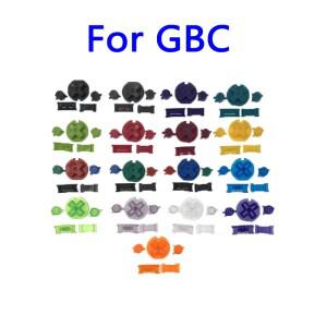 플라스틱 전원 켜기 끄기 버튼 게임보이 컬러용 키패드 GBC D 패드용 다채로운 A B