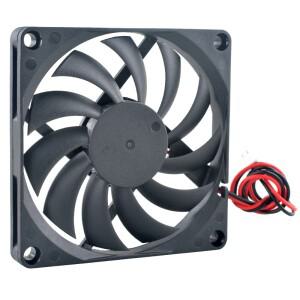 ACP8010 초박형 축류 냉각 팬 80x80x10mm DC5V/12V/24V 주파수 변환기 전원 공급 장치용 2핀(80mm 팬)