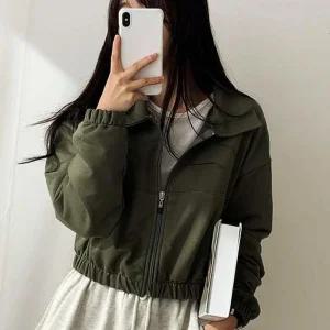여성 캐주얼 간절기 데일리 봄 자켓 크롭