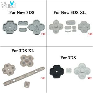 3DS 및  XL LL 콘솔용 YuXi 교체 전도성 고무 실리콘 패드 버튼