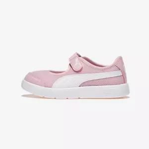 [국내당일]푸마 코트플렉스 V3 리나 벨크로 프리스쿨 - Rose Mauve-PUMA WHITE 화이트