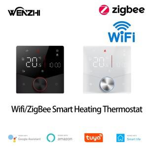 ZigBee Wifi  바닥 방 난방 온도조절기 온도 컨트롤러 워터  전기  가스 보일러  TUYA 스마트 라이프  알렉