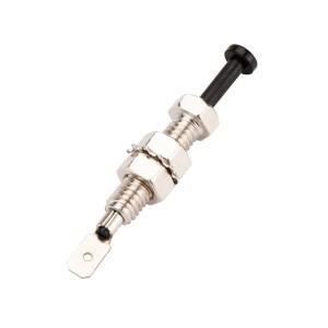 5피스 20A 12VDC 8MM 조정 가능 보닛 도어 핀 스위치 자동차 트렁크 알람 보안 후드 ON-(OFF) 순간