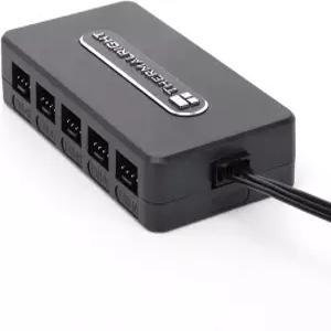 써멀라이트 통합 팬 허브 10포트 4핀 PC 컨트롤러 12V 최대 10개의 지원 SATA 전원 코드 직접 입력