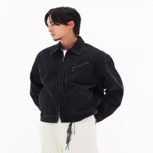 리 LEE 91-B 코듀로이 워크 데님 자켓 블랙