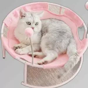 고양이 해먹 침대 매쉬 애완동물 조립 원형 장난감