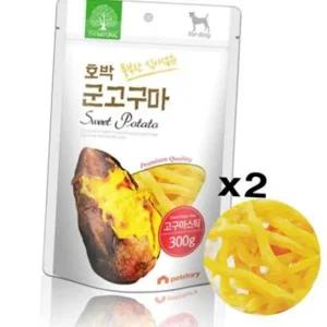 더내추럴 호박 고구마스틱 300gX5 애견 수제간식 건조
