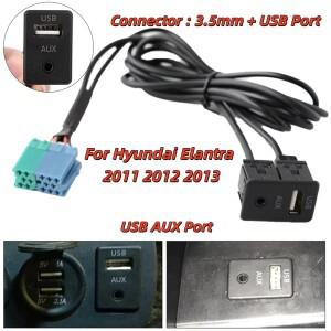 연장 케이블 AUX USB 포트 어댑터 자동차 전자 제품