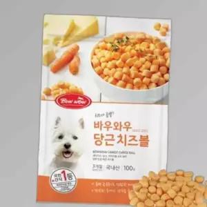 당근 치즈볼 강아지 바우와우 100g 간식