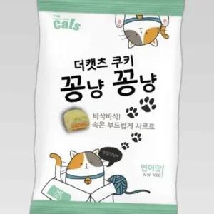 고양이 쿠키 간식 100g 1P 대용량 타우린 스낵 연어