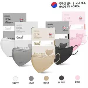 KF94마스크 2D새부리형 굿매너컬러 대형 100매