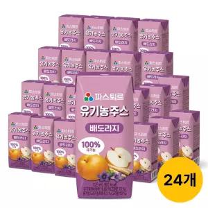 파스퇴르 유기농 음료 배도라지, 125ml, 24개