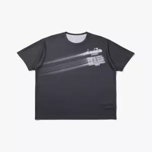 디아도라 러닝 그래픽 메쉬 반팔 티셔츠 GREY D5221RRS15GRD