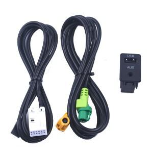 BMW 호환 3 5 시리즈 E87 E90 E91 E92 X5 X6 F15 F16 용 새 Aux 스위치 USB 무선 어댑터 케이블