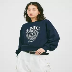 엘엠씨 WM COLLEGE CROPPED SWEATSHIRT navy 0LM24SSW803NVY