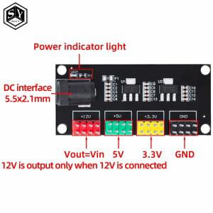 전원 모듈 3.3v 5v 12v 다중 채널 출력 전압 변환 DC-DC12V ~