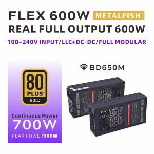 METALF SH Flex 600W 모듈형 파워 서플라이 소형 1U 컴퓨터 PSU Flex ATX 500W TX 컴팩트 미니 PC POS A O NAS 90 264V 지원