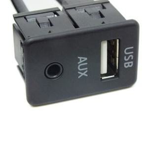1.5M 자동차 대시 플러시 마운트 USB 포트 패널 3.5mm AUX 연장 케이블 어댑터