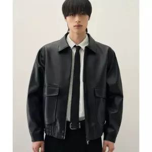 매장정품 드로우핏 DRAWFIT DRAW FIT A-2 레더 블루종 자켓 [BLACK] DFJK5304BK 759441