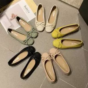 [옷자락]여자 리본 발레리나 데일리 심플 감성 플랫 슈즈