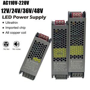조명 변압기 DC 12V/24V/36V/48V 어댑터 초박형 LED 스트립 스위칭 전원 공급 장치 드라이버 램프 60W 100W 150W 200W 300W