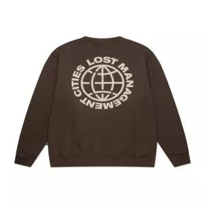 엘엠씨 S WHEEL SWEATSHIRT brown 0LM45FSW201BRW