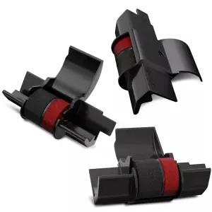 3팩 IR40T 계산기 잉크 롤러 블랙/레드 - 카시오 HR-170RC HR-100TM / 캐논 P23-DHV P170-DH3 샤프