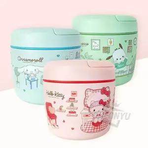 산리오 스텐 핸들형 2단 보온 보냉 도시락 970ml 어린이도시락