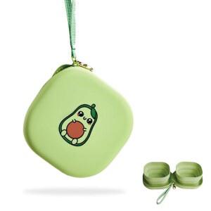 PETSEEK 고양이 또는 개를 위한 여행용 반려동물 하이킹 를 실리콘 접이식 트윈 및 그릇 천 물 카라비너 집업 케이스, 음식 클립이 휴대용 옥스포드 있는 그릇,