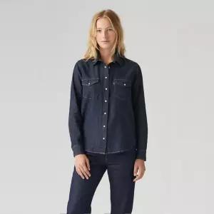 매장정품 LEVI'S 리바이스 여성 아이코닉 웨스턴 데님 셔츠 (16786-0101) 16786-0101-GB 1871916