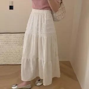 [페이릿][페이릿] [77까지]세이드 레이스 밴딩 롱스커트