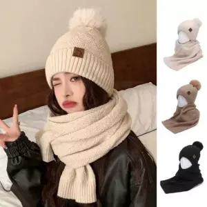 [mbmQlo_66]여자 모자 귀달이 겨울 털모자 방울