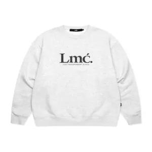 엘엠씨 SERIF LOGO SWEATSHIRT light heather gray 0LM45FSW101LHG