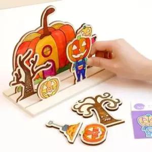 키트 초등학생미술활동 DIY호박무드등 할로윈 만들기