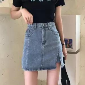 신축성좋은 트임 섹시한 청치마 치마바지 여성치마