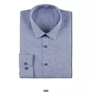 남자 롱슬리브 카라넥 격자 클래식 남방 셔츠