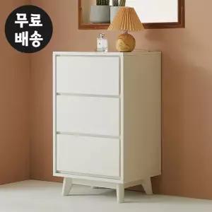 레체 3단 서랍장 미니 서랍 체스트 낮은(500/화이트)